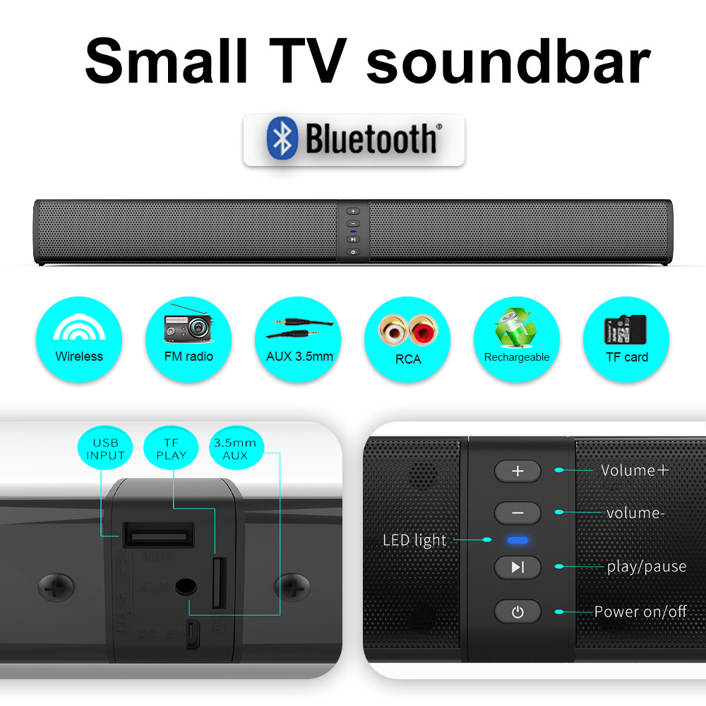 Soundbar Bluetooth Destacável  - Audio Music Spotify avaliação e preço