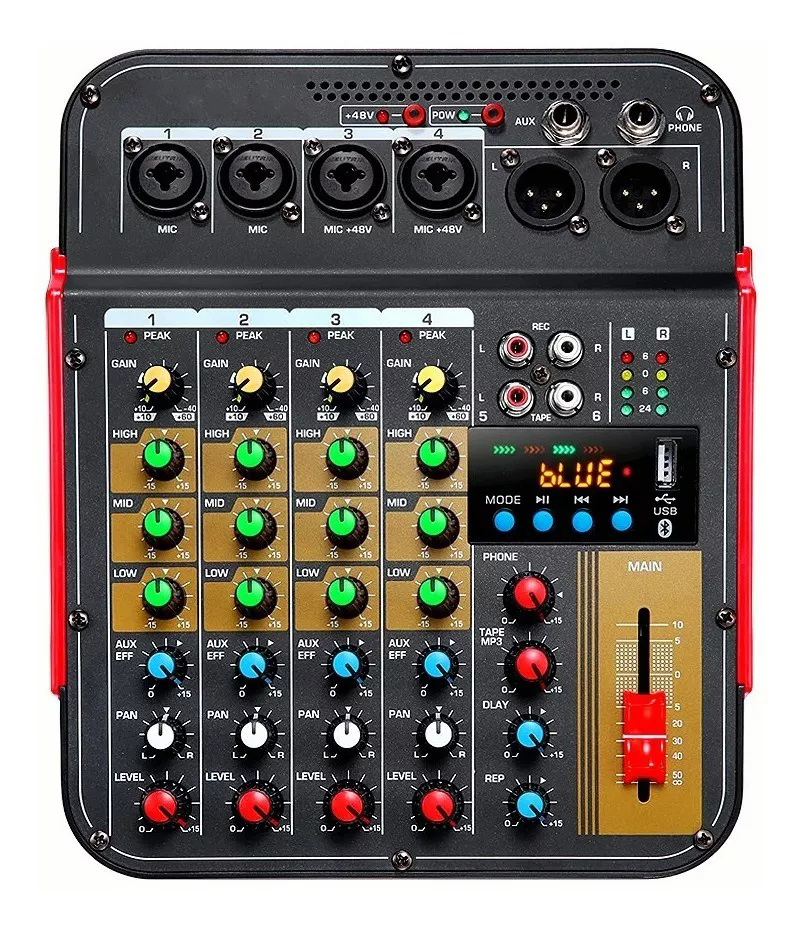 Mixer de áudio com Bluetooth e - Audio Music Dj avaliação e preço
