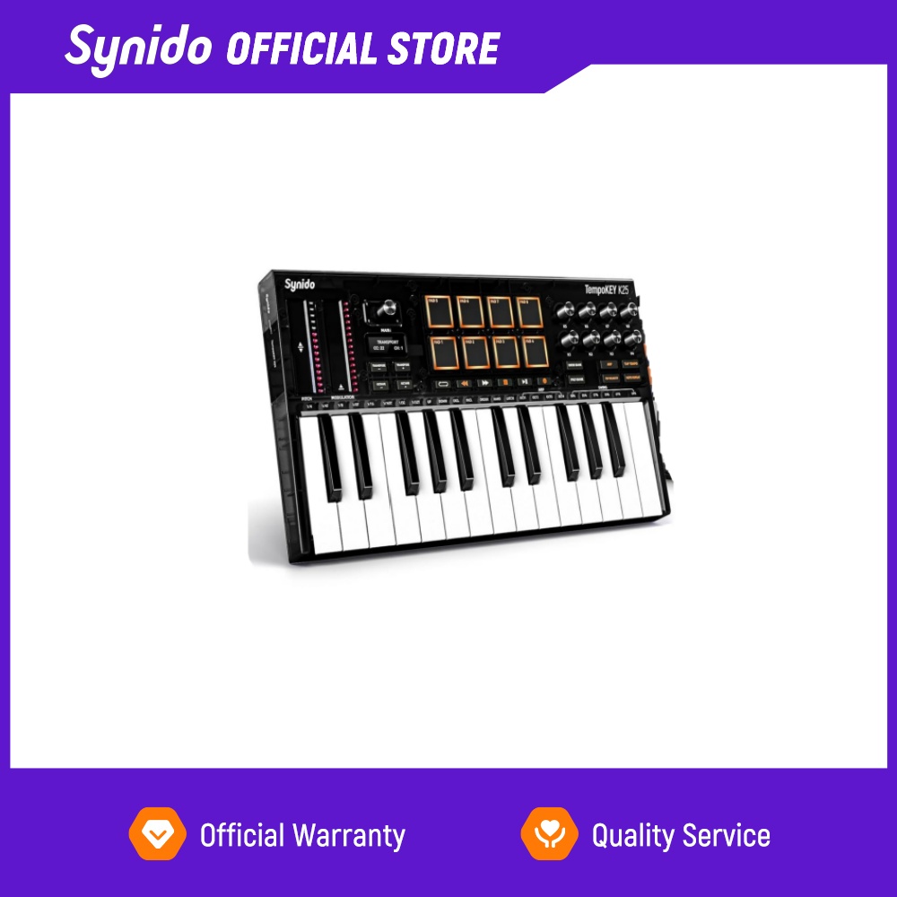Controlador de Teclado MIDI US - Midi Controller Pad avaliação e preço