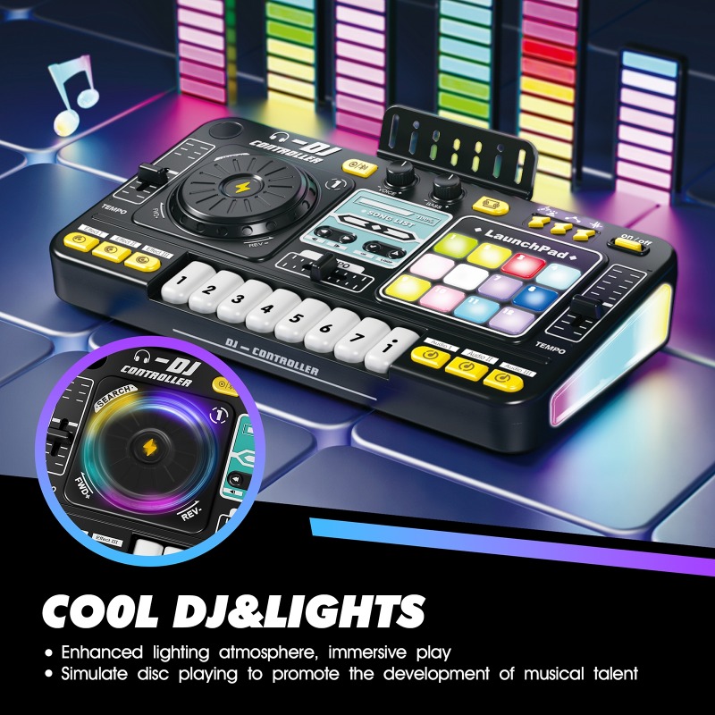 Multifuncional dj mixer crianç - Audio Music Dj avaliação e preço