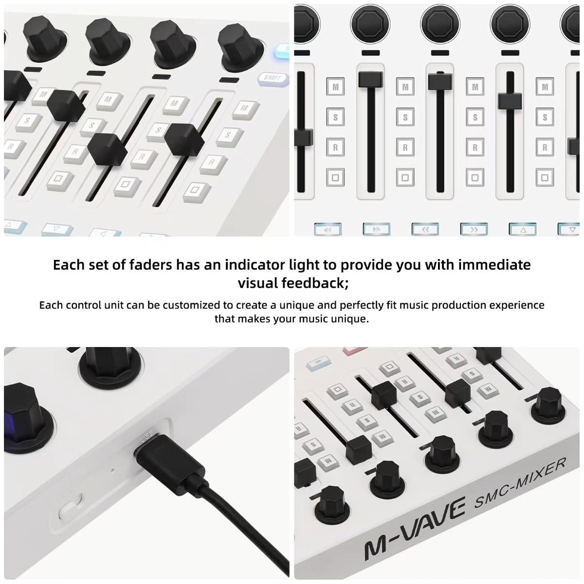 Controlador MIDI Sem Fio M-VAV - Midi Controller Pad avaliação e preço