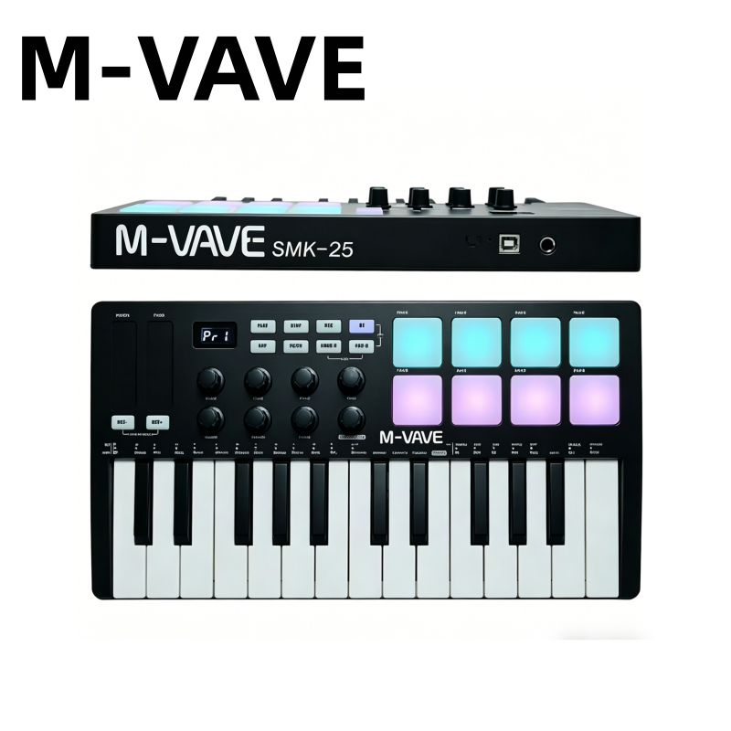 Teclado MIDI Portátil M-VAVE S - Midi Controller Pad avaliação e preço