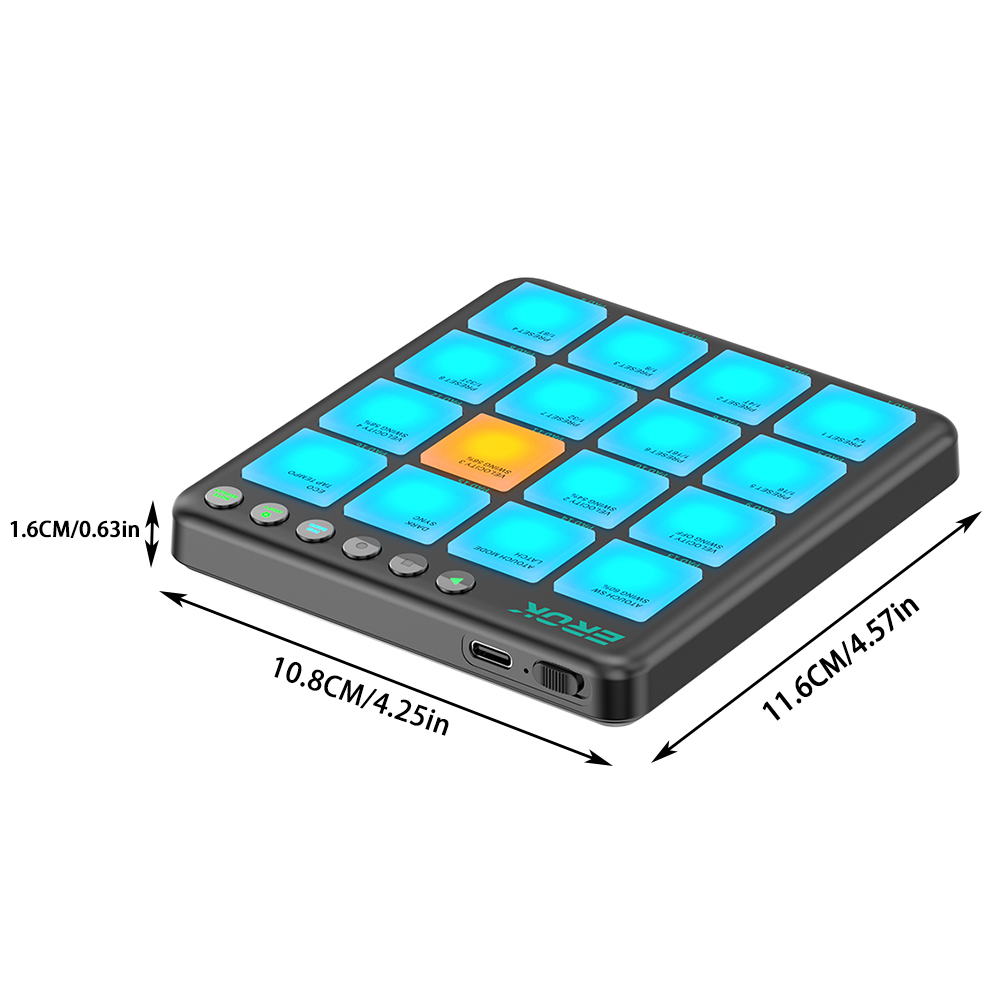 Controlador MIDI EROK PocketBe - Midi Controller Pad avaliação e preço