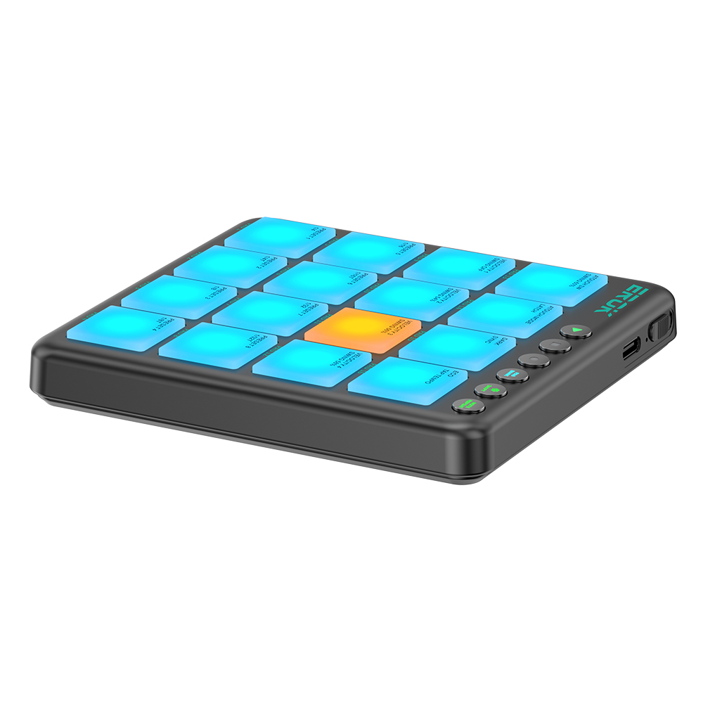 Controlador MIDI EROK PocketBe - Midi Controller Pad avaliação e preço