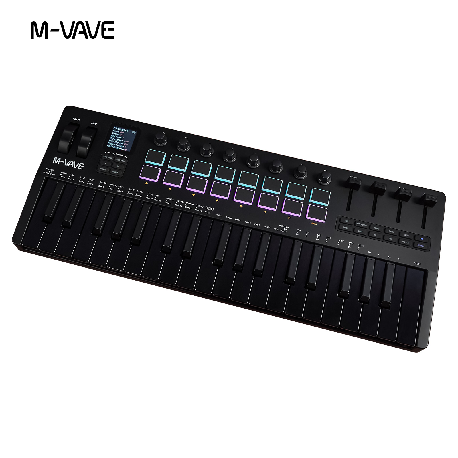 Controlador MIDI USB M-VAVE SM - Midi Controller Pad avaliação e preço