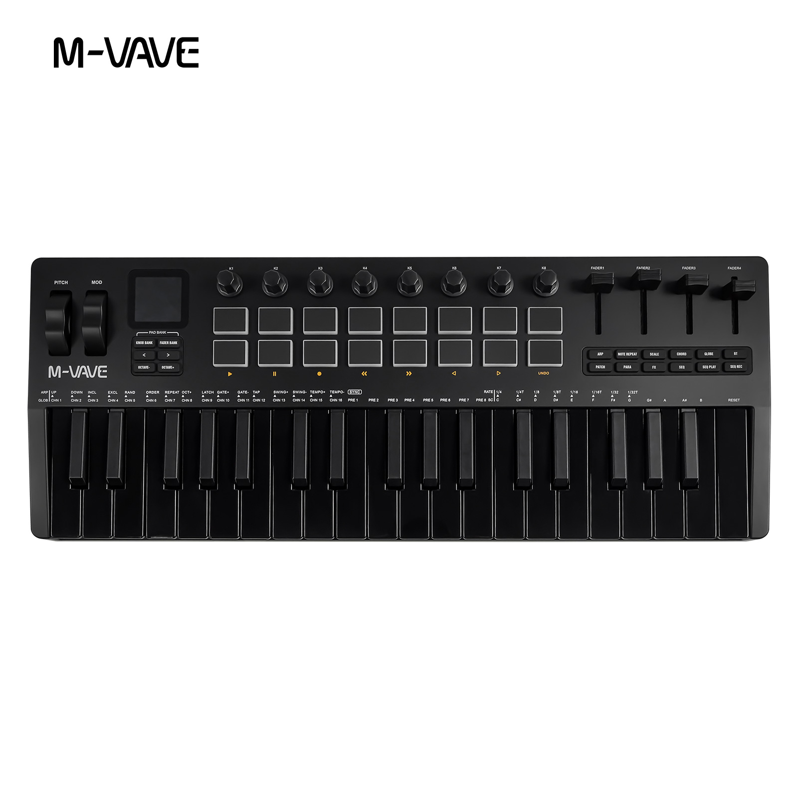 Controlador MIDI USB M-VAVE SM - Midi Controller Pad avaliação e preço